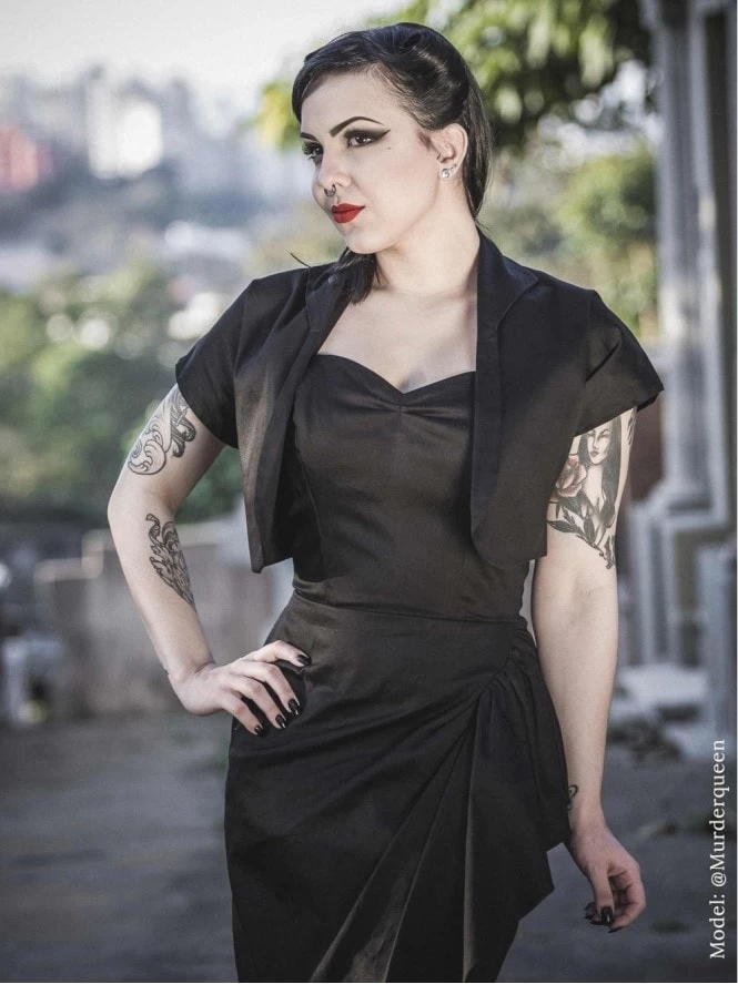 Sarong Black Sateen 8 Sarong Black Sateen - Image 6