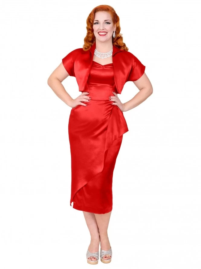 Sarong Red Satin 3 Sarong Red Satin