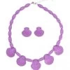 Seashell Necklace Set Lavender 1 Seashell Necklace Set Lavender -Chic Apparel Shop seashell necklace set lavender p4073 17242 medium