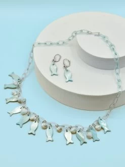 Seaside Dreams Necklace Set Blue