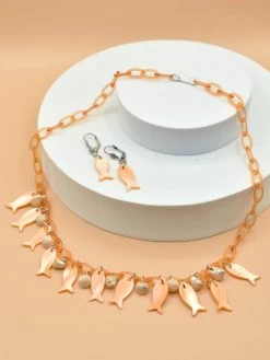 Seaside Dreams Necklace Set Orange