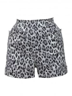 Shorts Leopard Silver
