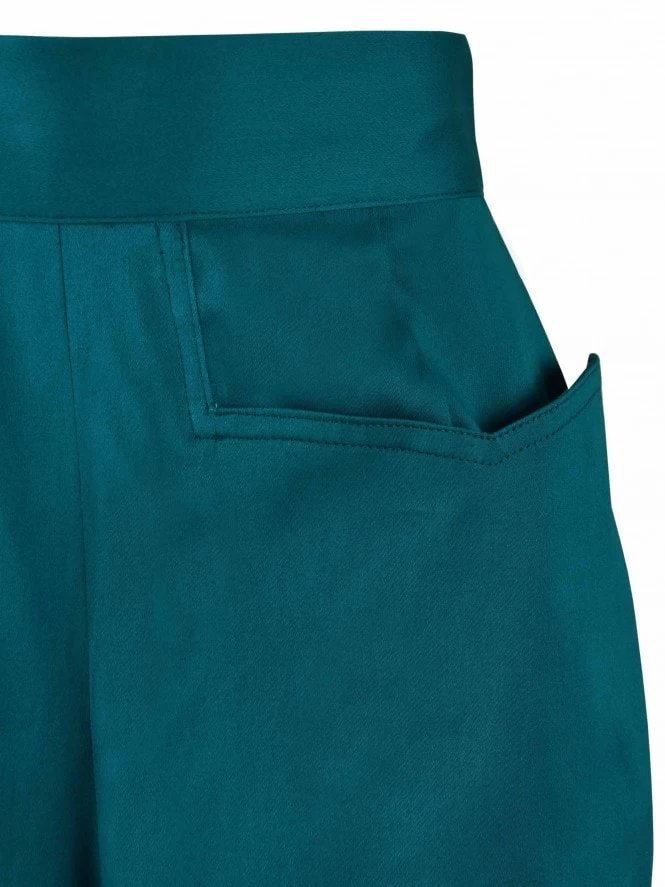 Shorts Petrol Sateen 5 Shorts Petrol Sateen - Image 3