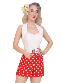Shorts Red Polka -Chic Apparel Shop shorts red polka p594 12009 medium