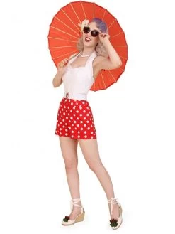 Shorts Red Polka -Chic Apparel Shop shorts red polka p594 12010 medium
