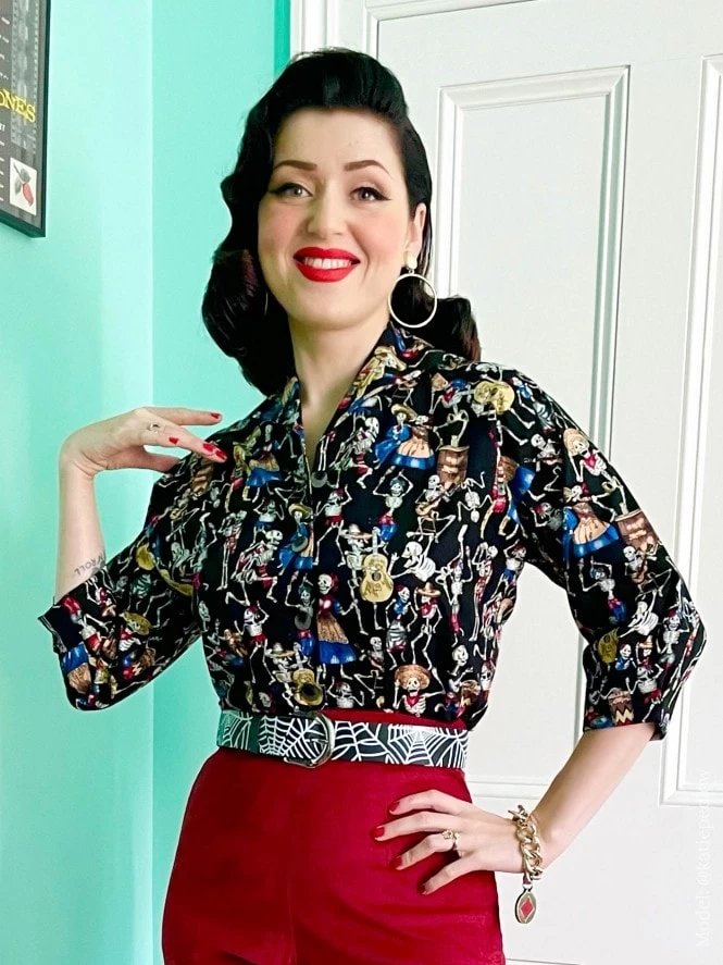 Spiderweb Black Embossed Leather Belt 3 Spiderweb Black Embossed Leather Belt