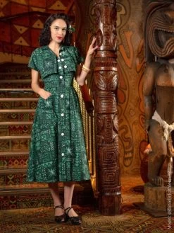 Tapa Emerald Betty Sundress