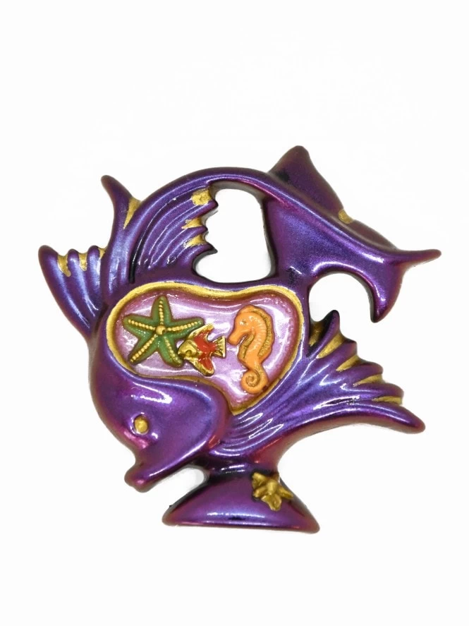 Vallauris Fish Lamp Brooch 3 Vallauris Fish Lamp Brooch