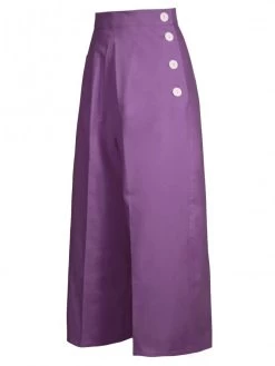 Violet Cotton Culottes