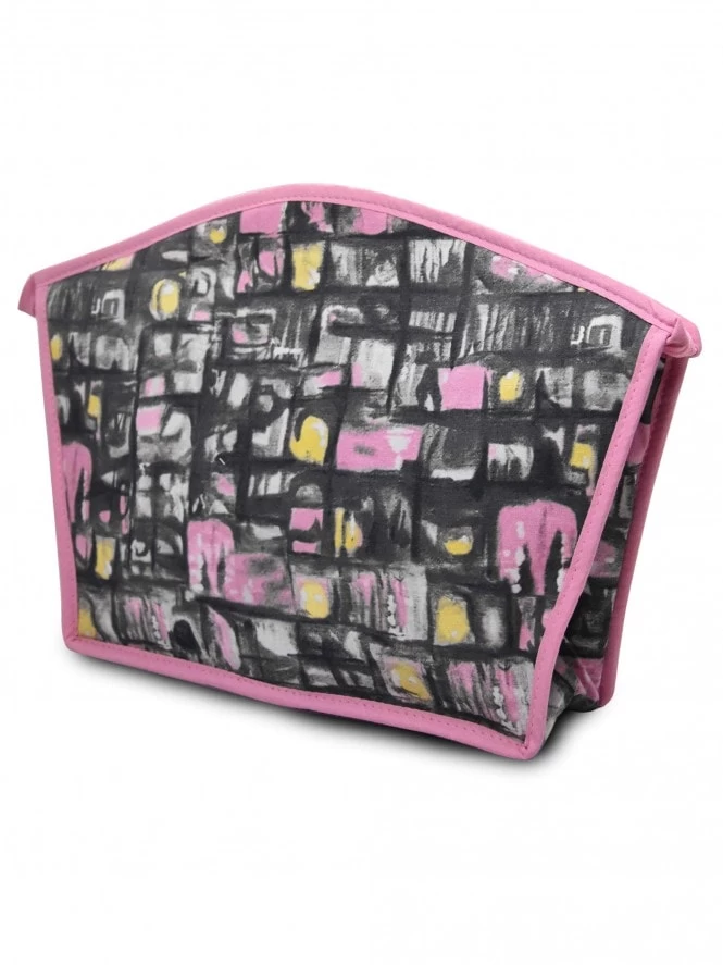 Washbag Grey Pink Large 3 Washbag Grey Pink Large