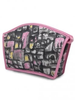 Washbag Grey Pink Medium