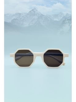 White Hex Sunglasses