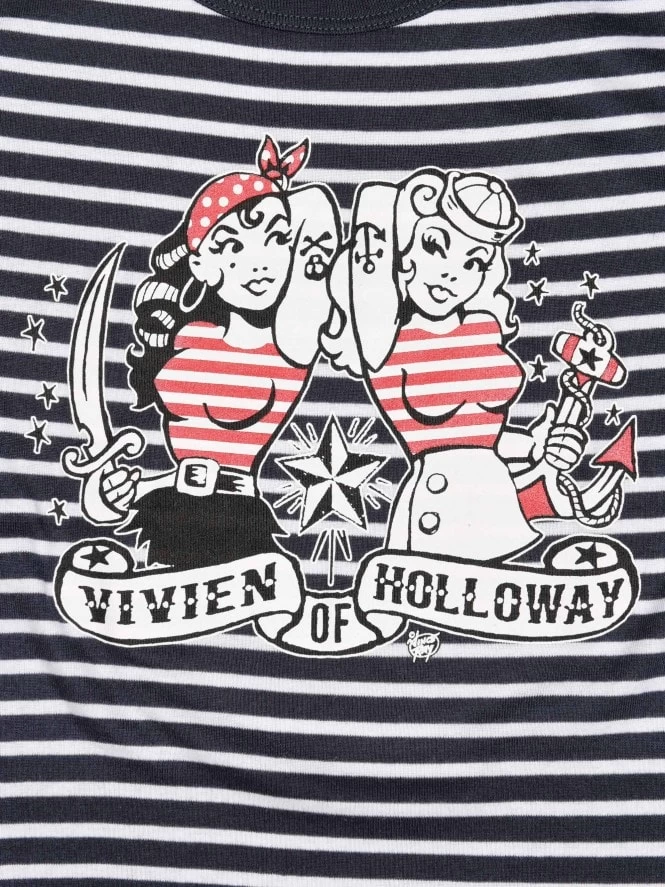 Women Twin Sailor T-Shirt 5 Women Twin Sailor T-Shirt - Image 3